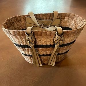 ULLA JOHNSON Seaview Woven Mini Tote Bag Shopper Resort bag